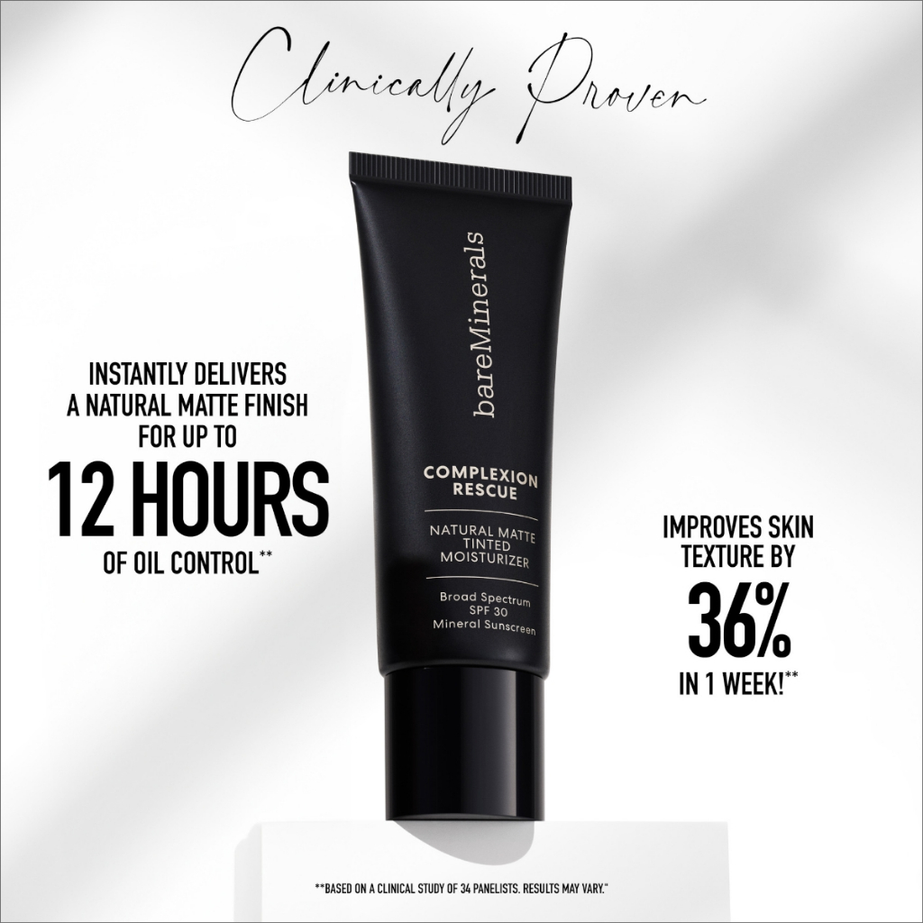 bareMinerals مرطب ملون Complexion Rescue Natural Matte — صورة 3