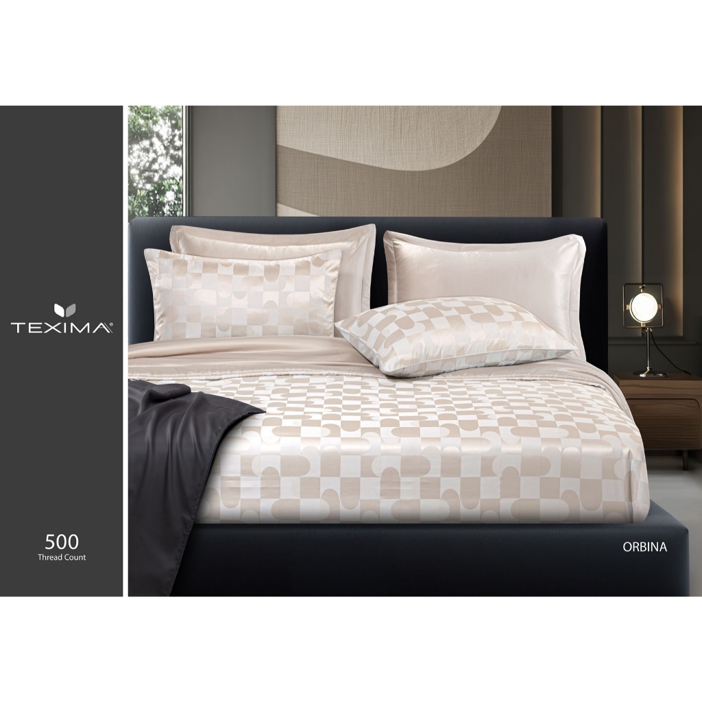 SANTAS ชุดผ้าปูที่นอน ดีไซน์ ORBINA ทอ 500 เส้นด้าย Texima (ไม่รวมผ้านวม)