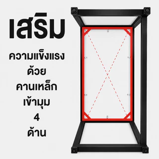 Homemark โต๊ะ 80/100/120 ซม. โต๊ะทำงานมินิมอล โต๊ะคอมพิวเตอร์ สีขาว ขาเหล็กแข็งแรง รับน้ำหนัก 100KG Top โต๊ะอาหาร