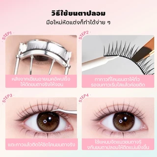 Dreehalo ซีรีส์มือใหม่ ใสธรรมชาติ กันน้ำ ขนตาปลอมสไตล์เกาหลี เบา ฟู เป็นธรรมชาติ ใส่แล้วตาหวาน ลุคไอดอลทุกวัน F298