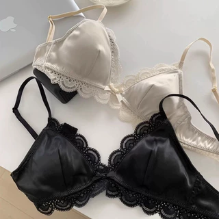 ✨ มาใหม่ พร้อมส่ง🎀Lace🎀บราเสริมทรง ขอบลูกไม้ คัพสามเหลี่ยมนุ่ม กระชับสวย นุ่มสบาย อ่อนโยนต่อผิว สวมใส่สบาย