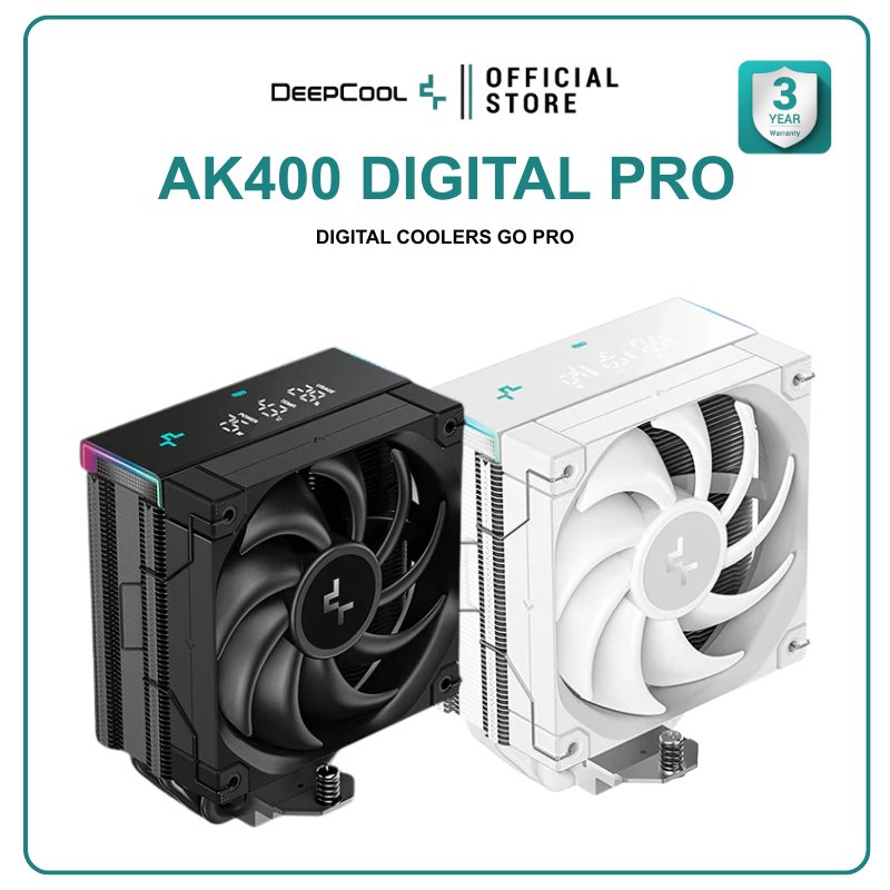 DEEPCOOL - CPU COOLER AK400 DIGITAL PRO / AK400 DIGITAL PRO WHITE รับประกันสินค้า 3 ปี