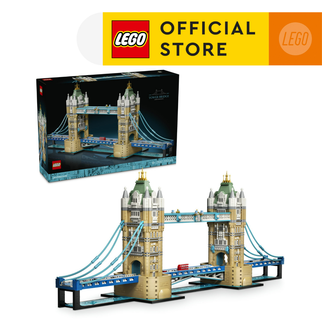 LEGO Architecture 21067 Tower Bridge (3745 Pieces), Building Blocks, Kids Toy