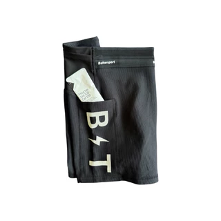 BT0080กางเกงรัดกล้ามเนื้อผู้หญิง ขาสั้นเอวสูงมีช่องใส่โทรศัพท์หรือเจลด้านข้าง2 ช่อง และกระเป๋าด้านหลัง 1ช่องเนื้อผ้าร่อง