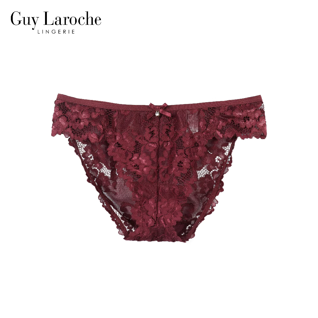 Guy Laroche Lingerie กางเกงใน กีลาโรช Underwear Bikini กางเกงในทรงบิกินี่ กางเกงในลูกไม้ทั้งตัว GU2T29 [LOve for Mom]