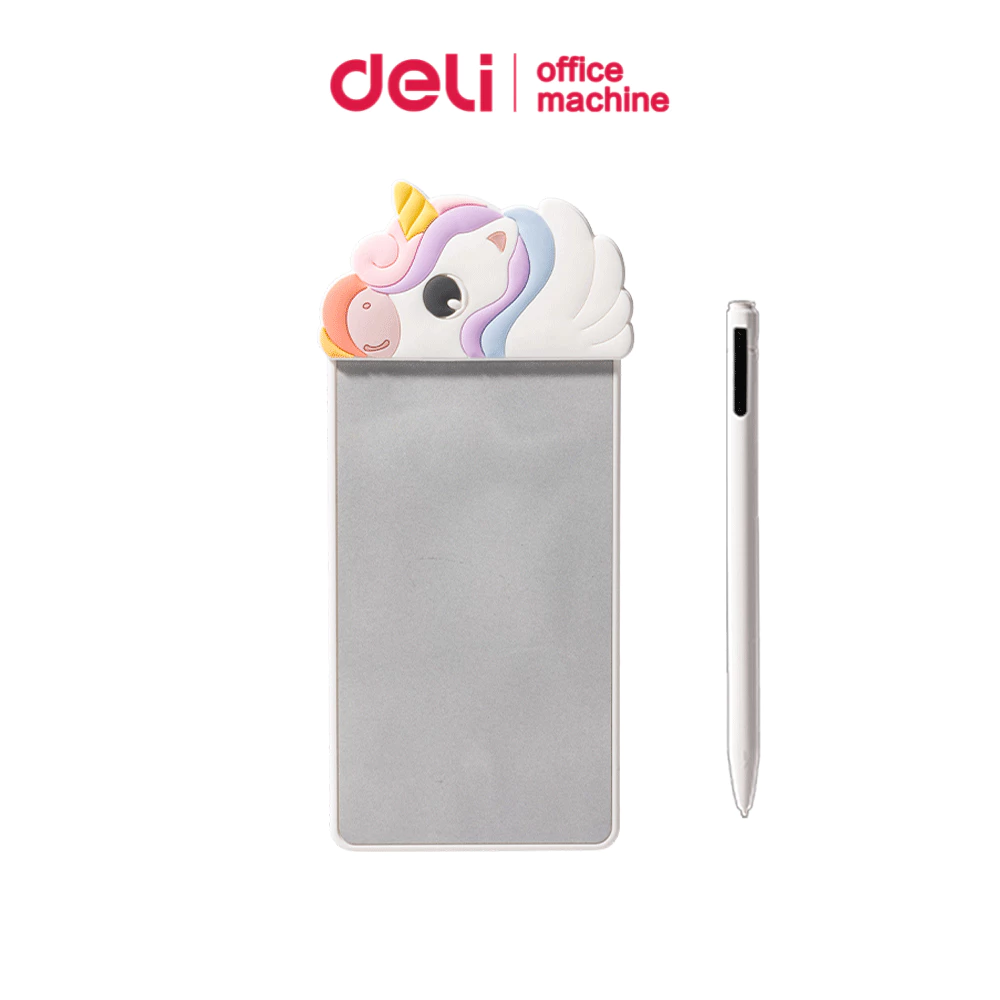 Deli กระดานไวท์บอร์ดแม่เหล็ก กระดานจดโน้ต ติดตู้เย็น พร้อมปากกา เขียนลบได้ 77×168มม. Magic Whiteboard