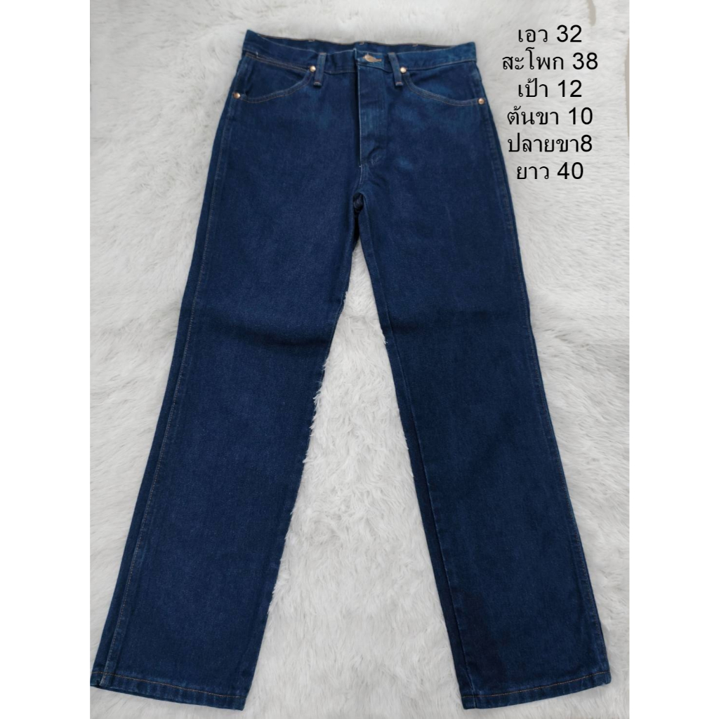 มือสองใหม่ๆ Wrangler 936PWD ทรงกระบอกเล็ก สีเข้มๆ เอว32