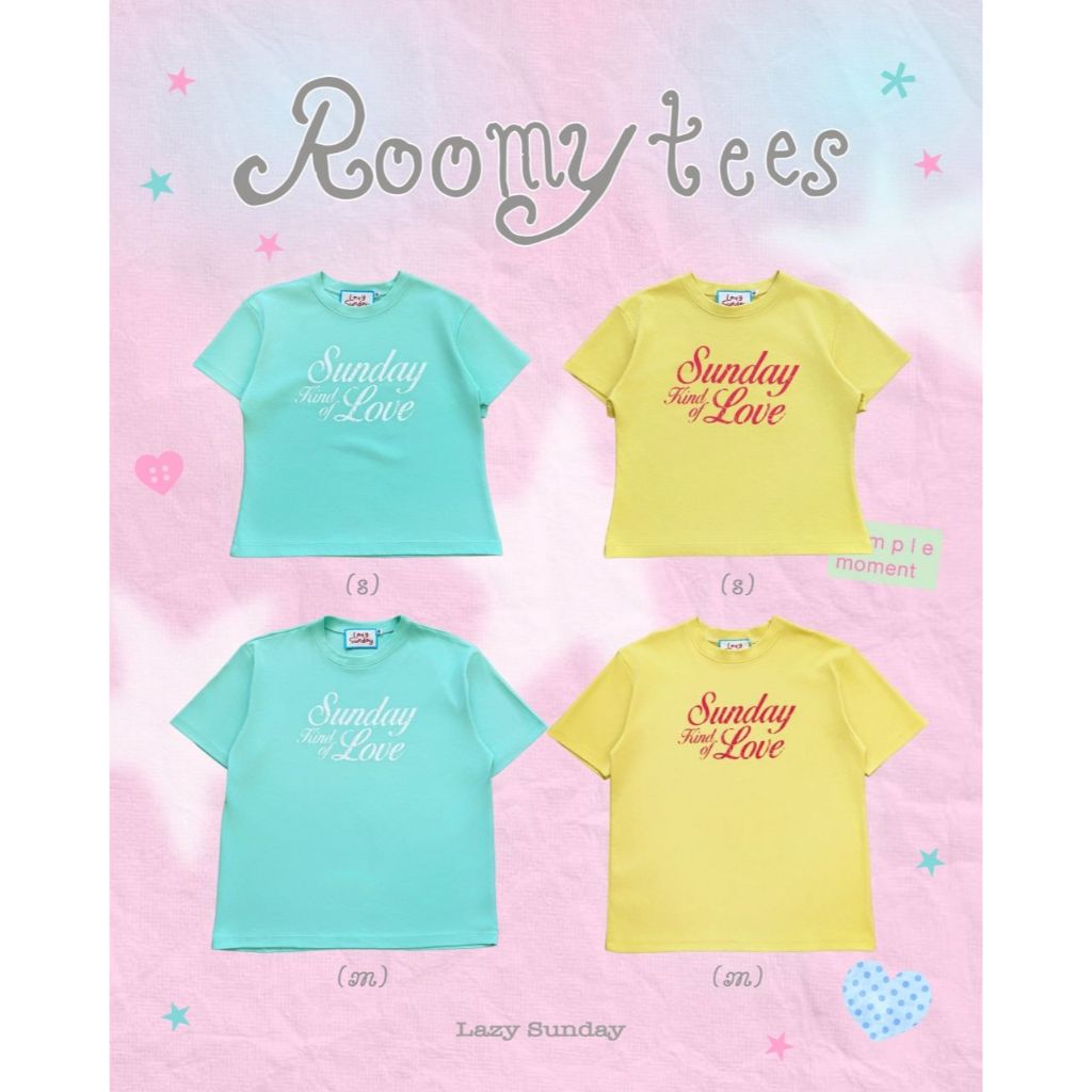 Lazy - cc - Roomy Tees - เสื้อยืดผ้าคอตตอนเนื้อนุ่ม (ส่งด่วน)