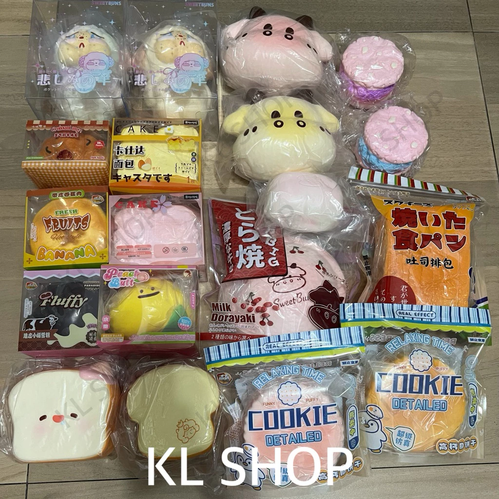 พร้อมส่ง สกุชชี่ ของใหม่ มือ1 ของแท้ นุ่มสโลว์ Squishy Kiibru Misa Lisa 7700 LeiLei Mido