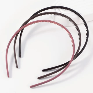 ที่คาดผมเนื้อด้าน หนา 6 mm วัสดุน้ำหนักเบา ยืดหยุ่นได้ดี ไม่บีบขมับ ยึดผมแน่น ไม่เจ็บหัว