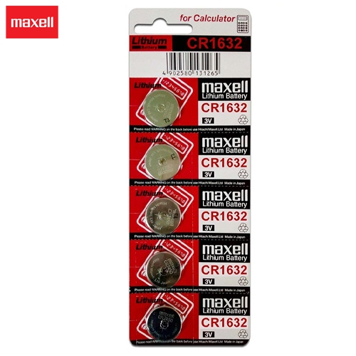 ถ่านนาฬิกา ถ่านกระดุม MAXELL Lithium Battery JAPAN แท้ 100% รุ่น CR1632, Maxell CR1632, 1632 บรรจุ 1