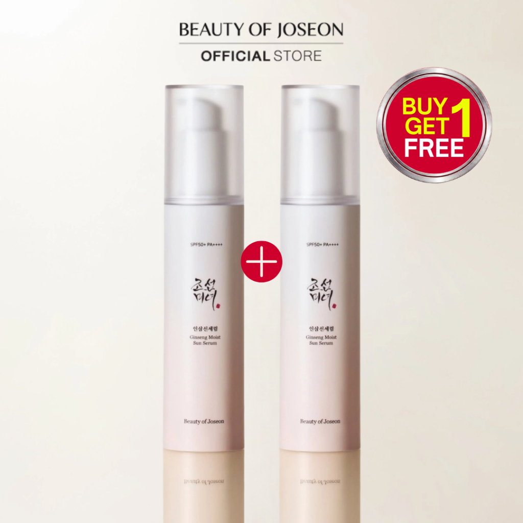 [ 1 แถม 1 ]Beauty of Joseon Ginseng Moist Sun Serum SPF 50+ PA++++