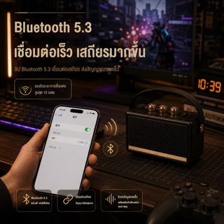 NEODIGI W4 ลำโพงบลูทูธ รองรับTF/USB/FM ดีไซน์สวย เบสแน่น ลำโพงบลูทูธเบสหนัก 1500mAh ใช้งานต่อเนื่องได้ 5 รุ่นใหม่