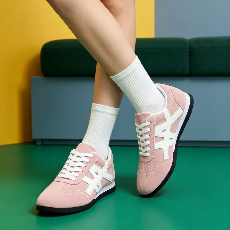 ShoesStudios รองเท้าผ้าใบย้อนยุคสไตล์เกาหลี แฟชั่นผู้หญิงในฤดูร้อน น้ำหนักเบา ระบายอากาศ พื้นนุ่ม ใส่ทำงานง่าย