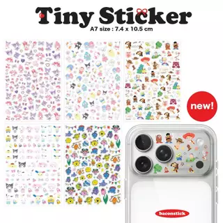 *มีลายใหม่* Tiny Sticker สติ๊กเกอร์มินิ สติ๊กเกอร์ติดขอบกล้อง iphone ขนาด A7