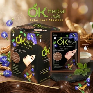 OK Herbal โอเค เฮอเบิล แชมพูปิดผมขาว [1 กล่อง/12 ซอง]