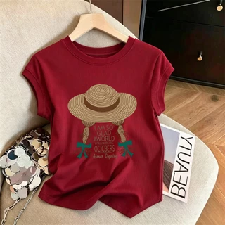 เสื้อแขนสั้นผู้หญิงทรงหลวมสำหรับฤดูร้อนใหม่ มีไซส์ M-3XL เนื้อผ้าบางเบา จัดส่งรวดเร็วจากกรุงเทพฯ