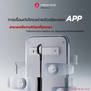 Roborock F25 ACE เครื่องล้างพื้น ไร้สาย อัจฉริยะ จัดการได้ทั้งแบบแห้ง เอนราบ180องศา พลังดูด 20,000Pa