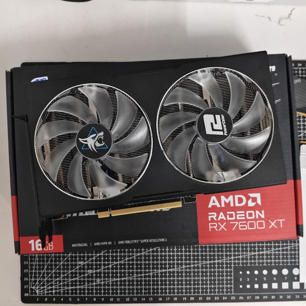 [การ์ดจอ] POWER COLOR RADEON RX7600XT HELLHOUND 16GB [มือสอง]