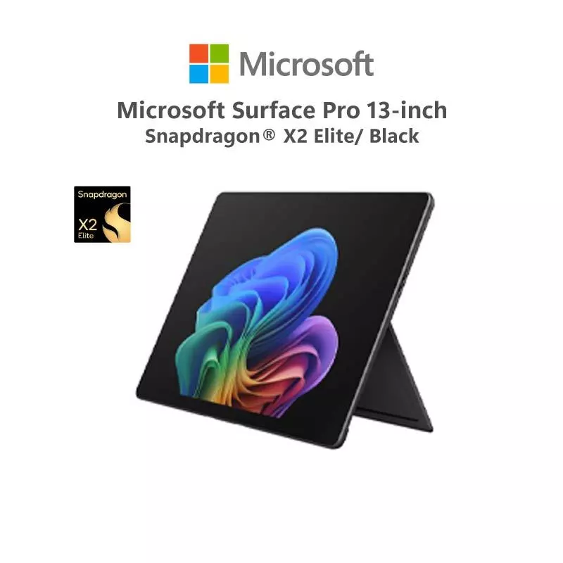 Surface Pro 13-inch/Snapdragon X2 Elite/16GB/512GB/Black/Windows 11 Home