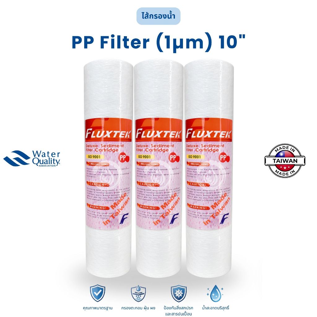 ไส้กรองน้ำ PP (1 ไมครอน) 10 นิ้ว