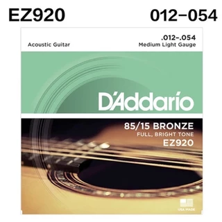 สายกีต้าร์[ของแท้100%][1ชุด มีครบ 6เส้น] D’Addario สายกีต้าร์โปร่ง เบอร์ 10/ 11/12 พร้อมส่ง ส