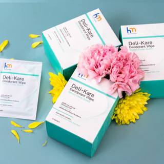 Healthimore Deli-Kare แพ็คสุดคุ้ม แผ่นเช็ดระงับกลิ่นกาย ลดเหงื่อ กลิ่นหอม มั่นใจตลอดวัน แผ่นเช็ดรักแร้ โรลออนแบบแผ่น