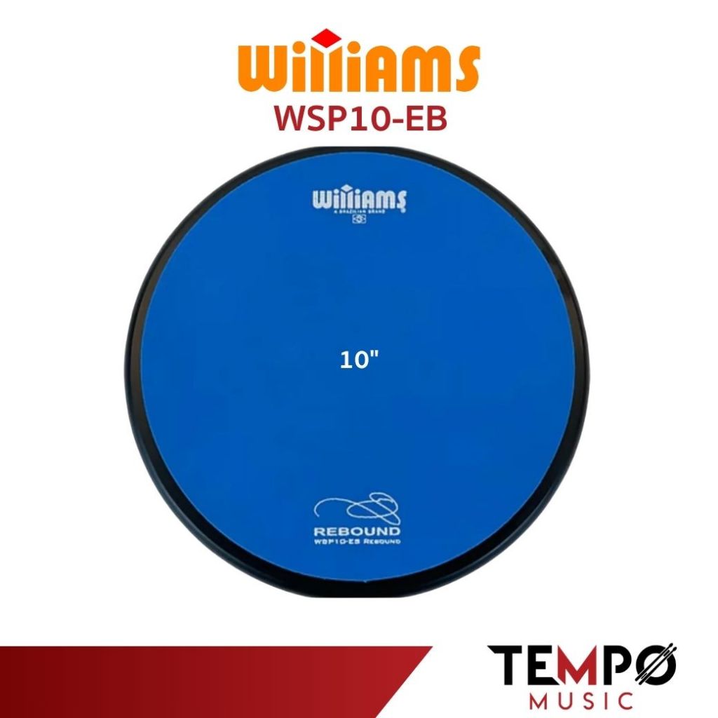 แป้นซ้อมกลอง Williams Rebound 10" สีน้ำเงิน Practice Drum Pad