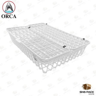 ตะกร้าลวดเคลือบพลาสติกฝาปิด Orca No.98 คละสี