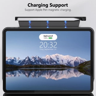 GOOJODOQ เคส พร้อมช่องเก็บปากกาสไตลัสแบบยึดด้วยแม่เหล็ก สำหรับติดตั้งระหว่าง iPad กับเคสคีย์บอร์ด