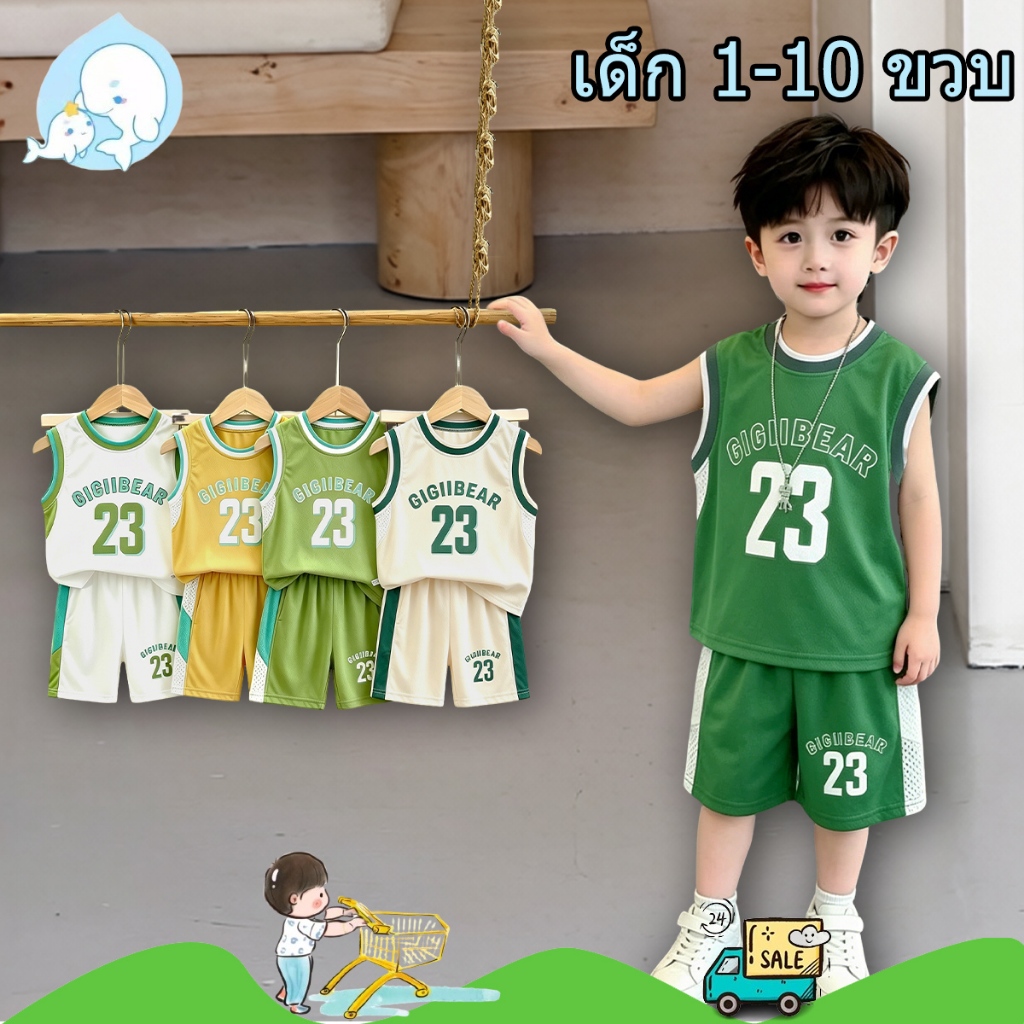 ชุดเสื้อกล้ามเด็กเกาหลี ชุดแขนกุดเด็กเนื้อบาง สัมผัสนุ่ม ระบายอากาศดี แฟชั่นเด็ก