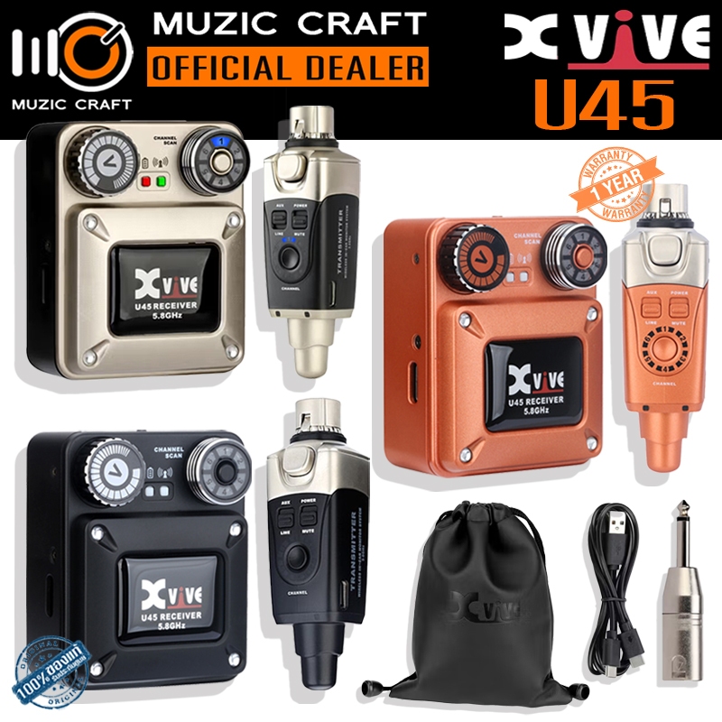 Xvive U45 *ของแท้รับประกัน 1ปี* 5.8Ghz In-Ear Monitor Wireless System ระบบอินเอียร์ไร้สาย