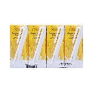 [สินค้าส่งด่วน] จิตรลดา นมยูเอชที รสจืด 200 มล.แพ็ค 4 CHITRALADA UHT WHOLE MILK 200 ML.PACK 4