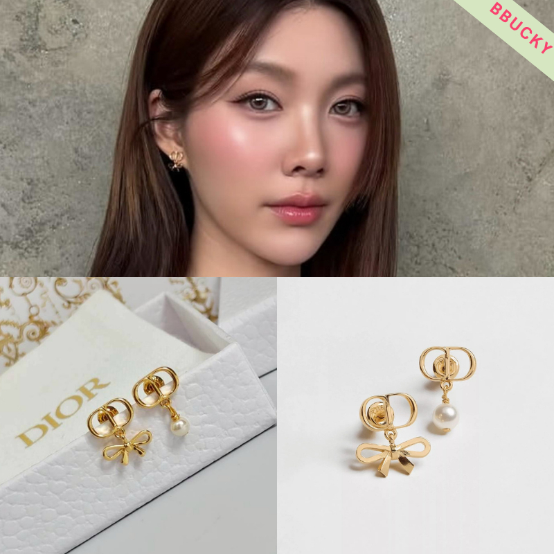 (D176) ต่างหู D Darling ชนshop งานสวย ลัคชูสุดๆ มีปั๊มตัวแบรนด์ ♡