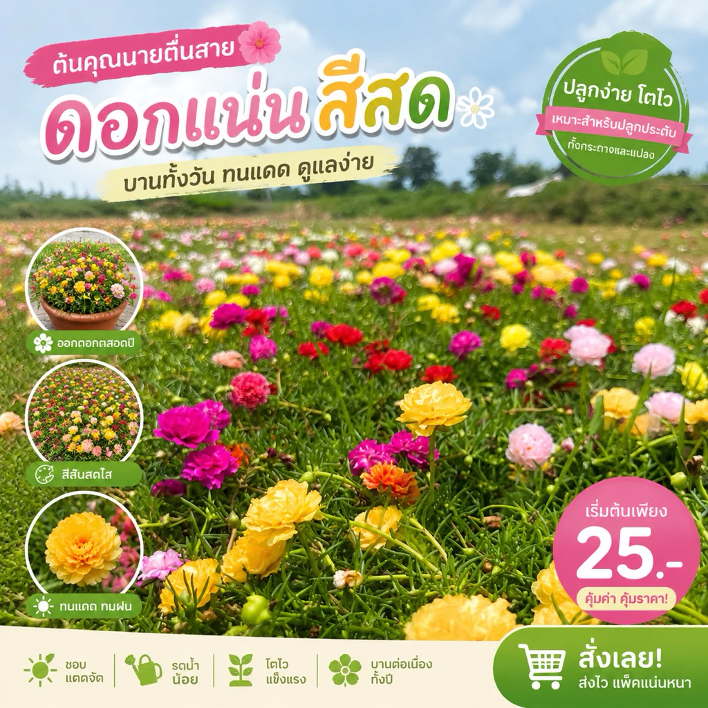กิ่งแพรเซี่ยงไฮ้ คละสี7-10 สี เก็บสดทุกวัน รับประกันความสวยและสด กิ่งยาวอวบ สีสันสวยงาม