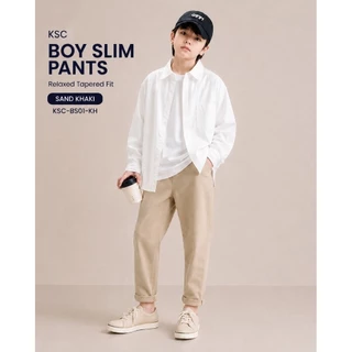 KSC BOY SLIM PANTS Relaxed Tapered Fit — กางเกงตัวเดียว จบได้หลายลุค กางเกงทรงใหม่ที่อยากให้เด็กผู้ชายมีติดตู้ 🤍