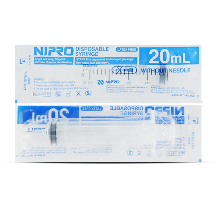Syringe Nipro 20 ml ไม่มีเข็ม