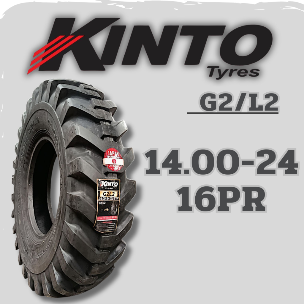 ยางรถตัก 14.00-24 16PR ยี่ห้อ KINTO รุ่น G2/L2