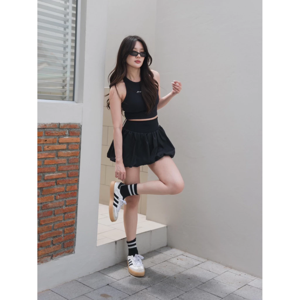 Sp003⚫️ BalloonLite Shorts กางเกงขาสั้นทรงบอลลูน มีซับใน มีกระเป๋าข้างใน เนื้อผ้าเบา