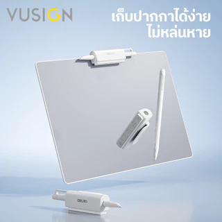 Vusign ไวท์บอร์ดแม่เหล็กพกพา ไวท์บอร์ดไร้หมึก เบา หน้าจอใหญ่ ฟรีปากกา-ที่ลบ Magic Whiteboard