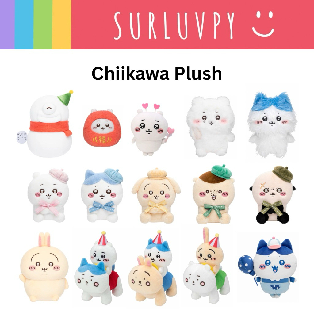 [🌈พร้อมส่ง☀️]Chiikawa Plush ตุ๊กตา ชีคาวะ
