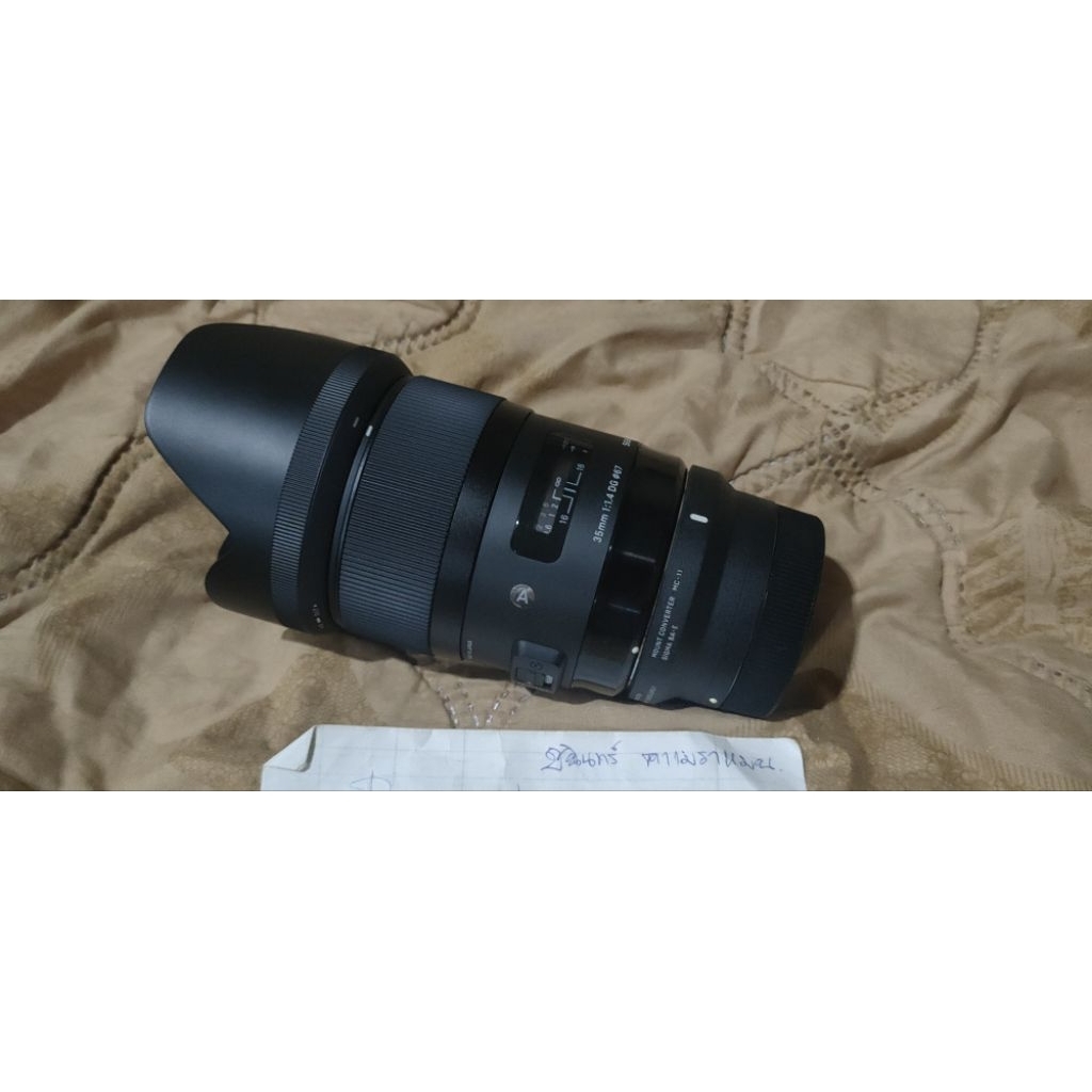 ขายเลนส์ Sigma 35mm f1.4 DG ART + Adapter Sigma MC 11 for Sony E Mount ขาย 23,456 บาท