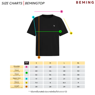 Bemingtop1076(S-XL)-BMG Pure Form Tee - เสื้อยืดคอกลมทรงสวย ใส่ได้ทุกวัน