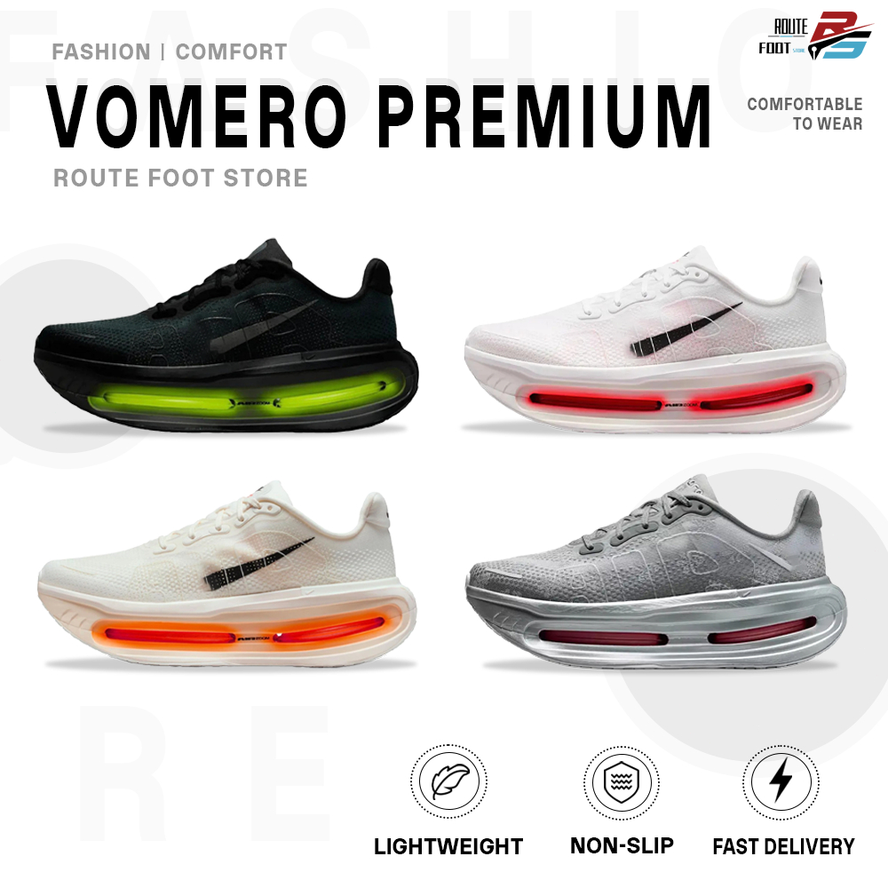 [ของแท้ 100%] 🎉 Vomero Premium ⭐ ไซส์ 36-45 รัรองเท้าวิ่ง HQ2050-001/IQ4035-100/IQ0028-001/HQ2050-10