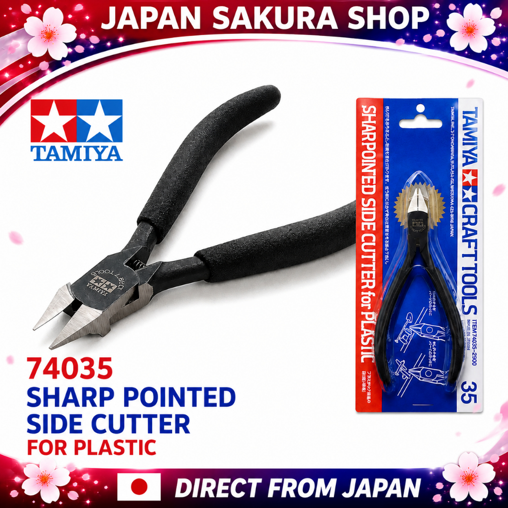 TAMIYA 74035 SHARP POINTED SIDE CUTTER FOR PLASTIC Mini 4WD ของแท้