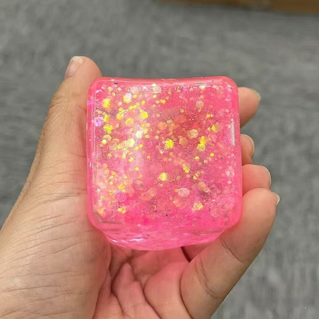 (no.DO26) ของเล่นสกุชชี่ Squishy กลิตเตอร์ใส รูปที่ 4