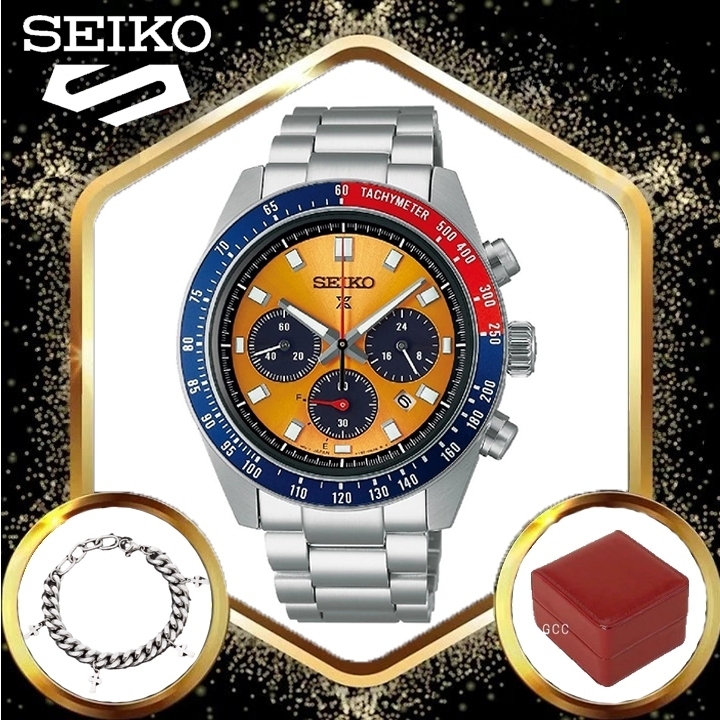 100% Original Seiko Prospex SSC915P1 Men's ปฏิทิน stainless steel Sports waterproof watches นาฬิกาผู