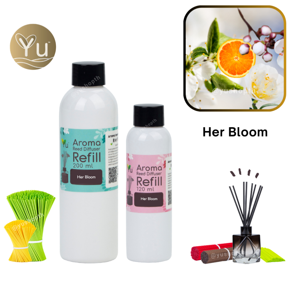 🌟 Refill รีฟิล 🌟 กลิ่น Her Bloom (เฮอร์ บลูม) : กลิ่นคล้าย Berberry Her Blossom EDT  สำหรับ ก้านไม้ห