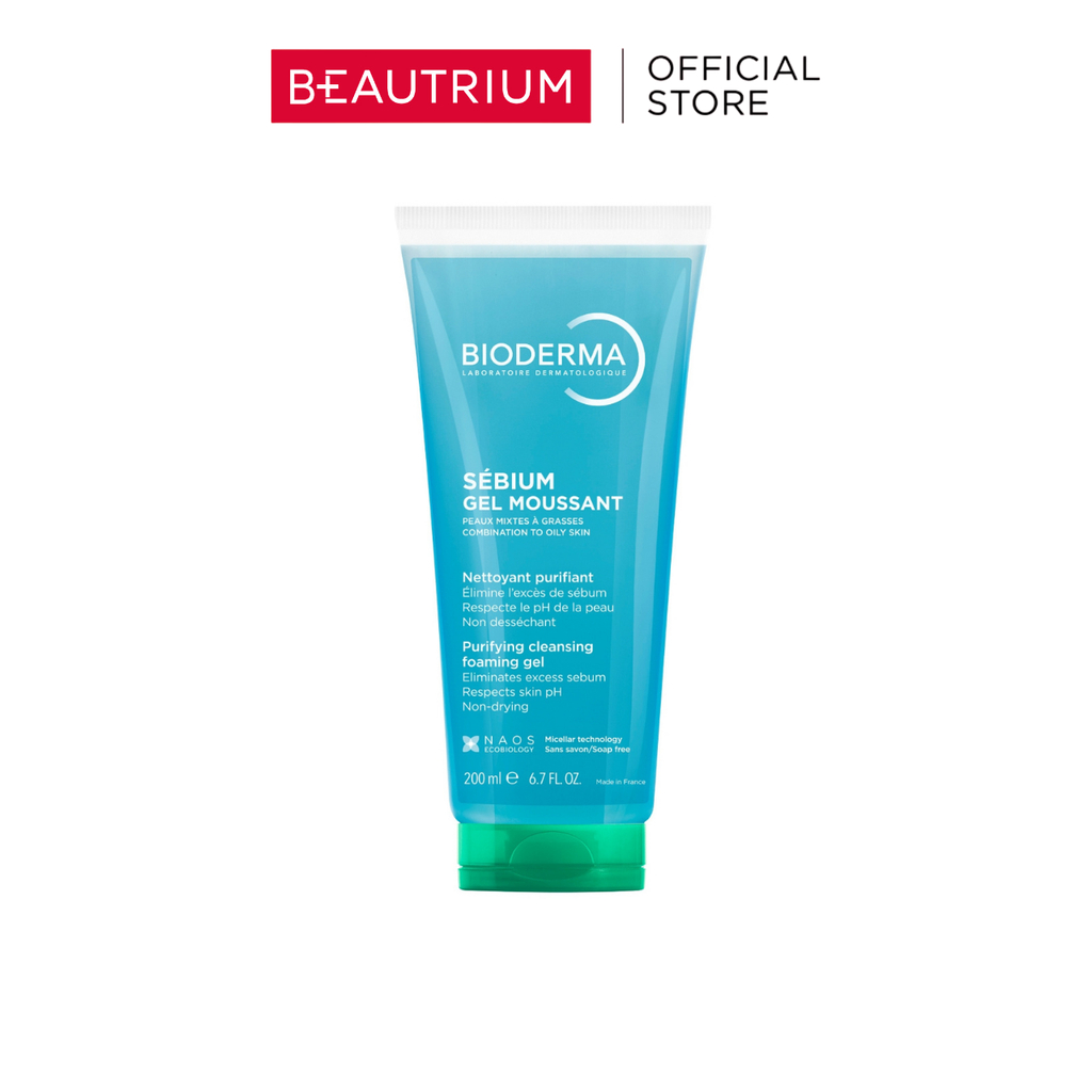 BIODERMA Sebium Gel Moussant ผลิตภัณฑ์ทำความสะอาดผิวหน้า 200ml