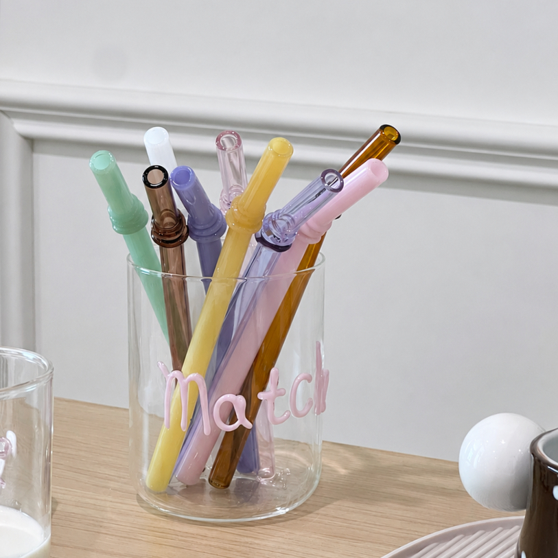 Cherie everyday straw | หลอดแก้ว สีพาสเทล